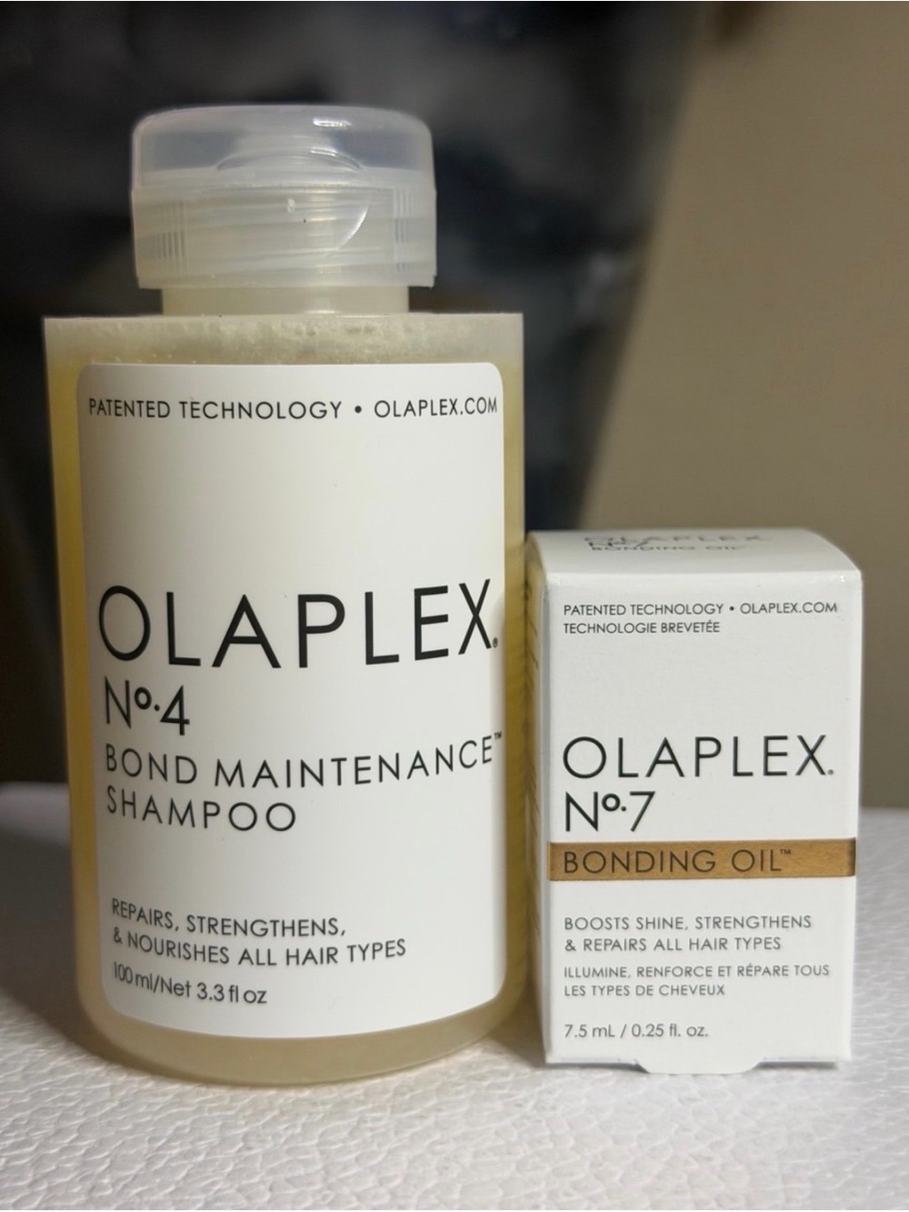 Olaplex No.4 Bond Maintenance Shampoo 100ml & No.7 Bonding Oil 7.5ml